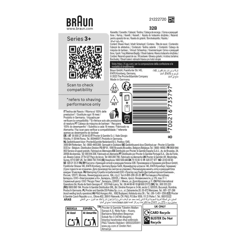 Braun Series 3 Combipack 32B scheerkop