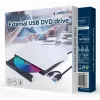 GEMBIRD externe USB dvd-drive, zwart-wit