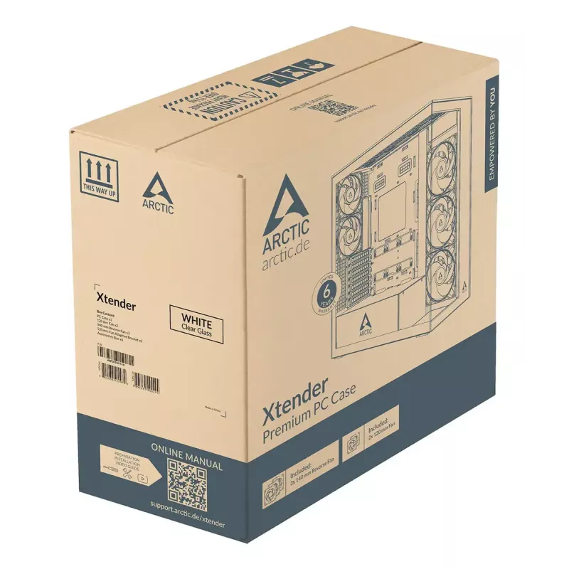 ARCTIC Xtender (wit) Premium E-ATX pc-behuizing