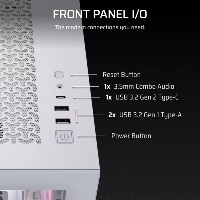 CORSAIR midi-tower 3500X RS-R ARGB wit