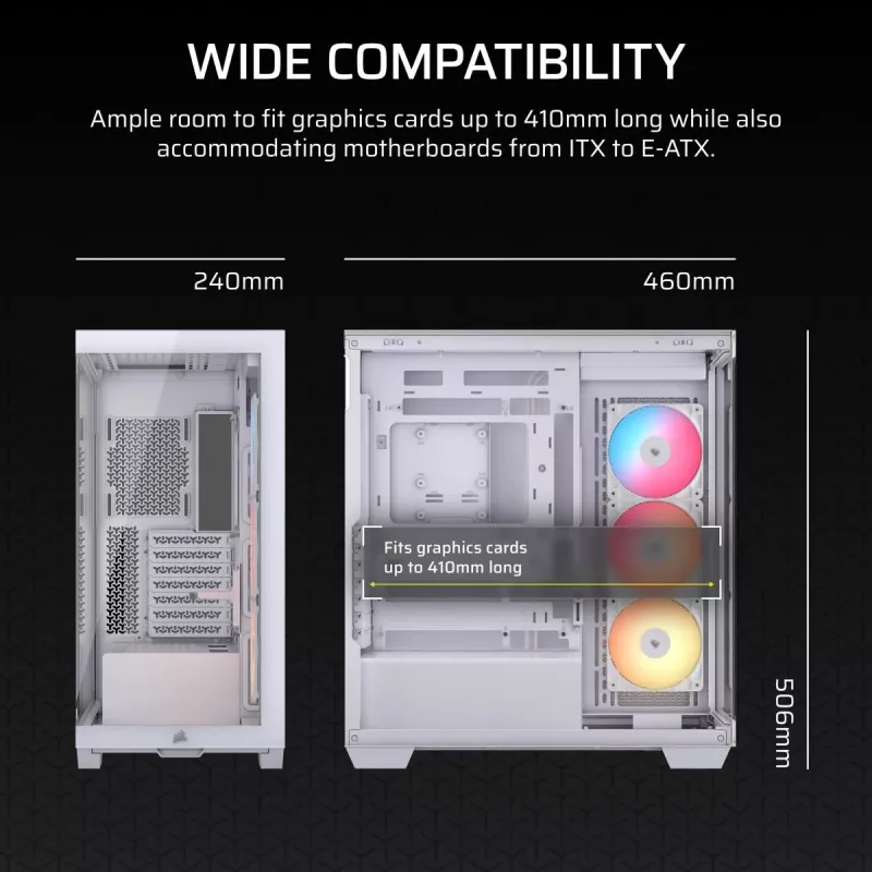 CORSAIR midi-tower 3500X RS-R ARGB wit