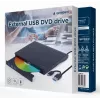 Gembird DVD-USB-031 externe slanke dvd-brander, USB-C / USB 3.1, zwart