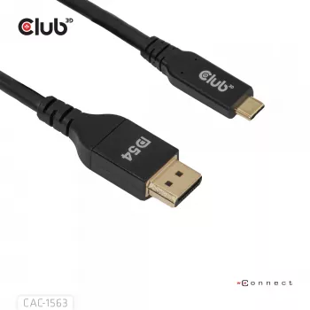CLUB3D CAC-1563 videokabel-adapter 2 m USB Type-C DisplayPort zwart