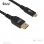 CLUB3D CAC-1563 videokabel-adapter 2 m USB Type-C DisplayPort zwart