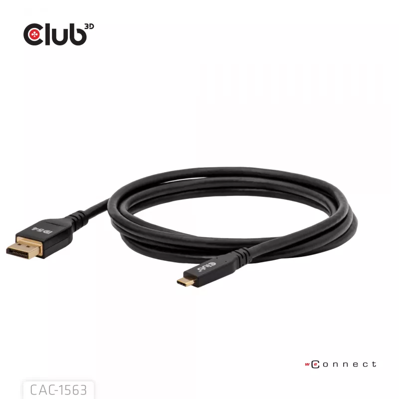 CLUB3D CAC-1563 videokabel-adapter 2 m USB Type-C DisplayPort zwart