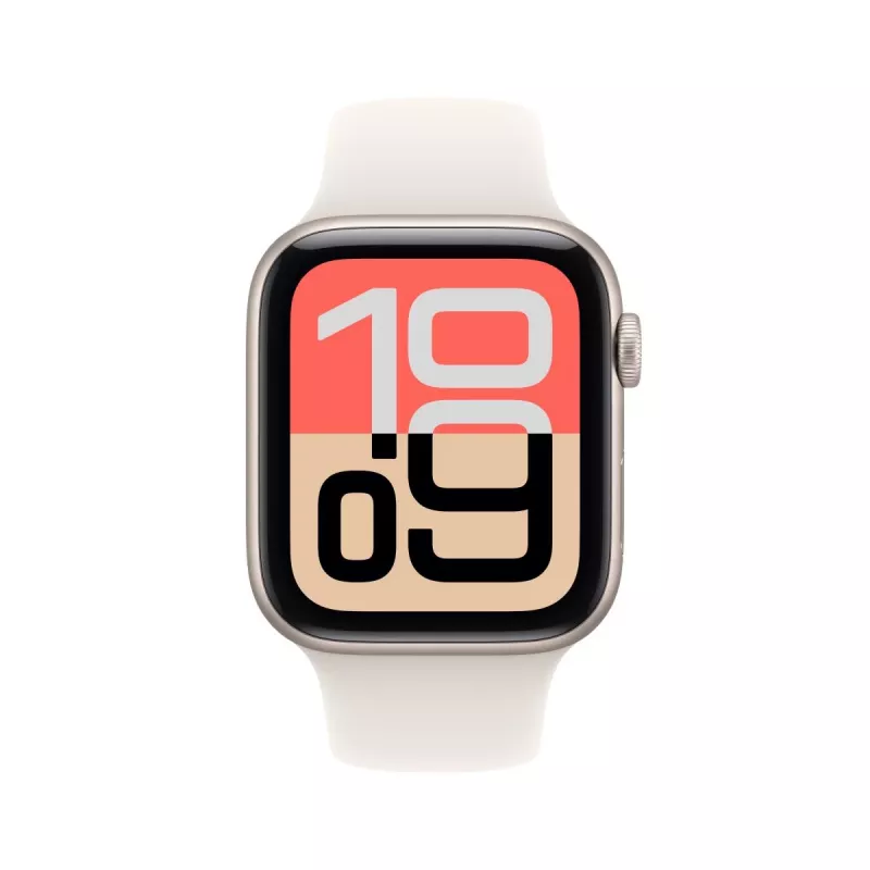 APPLE Watch SE 3 GPS 44mm Starlight aluminium case met sportband M/L - Starlight