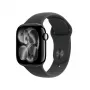 APPLE Watch Series 11 GPS + Cellular 42mm Jet Black aluminium behuizing met zwarte sportband S/M