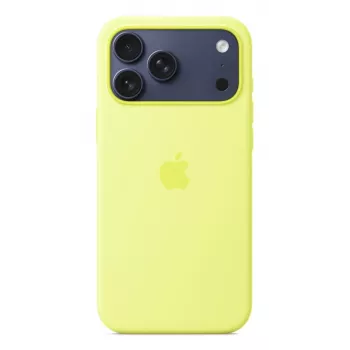 APPLE iPhone 17 Pro Max – siliconen hoesje met MagSafe – neongeel