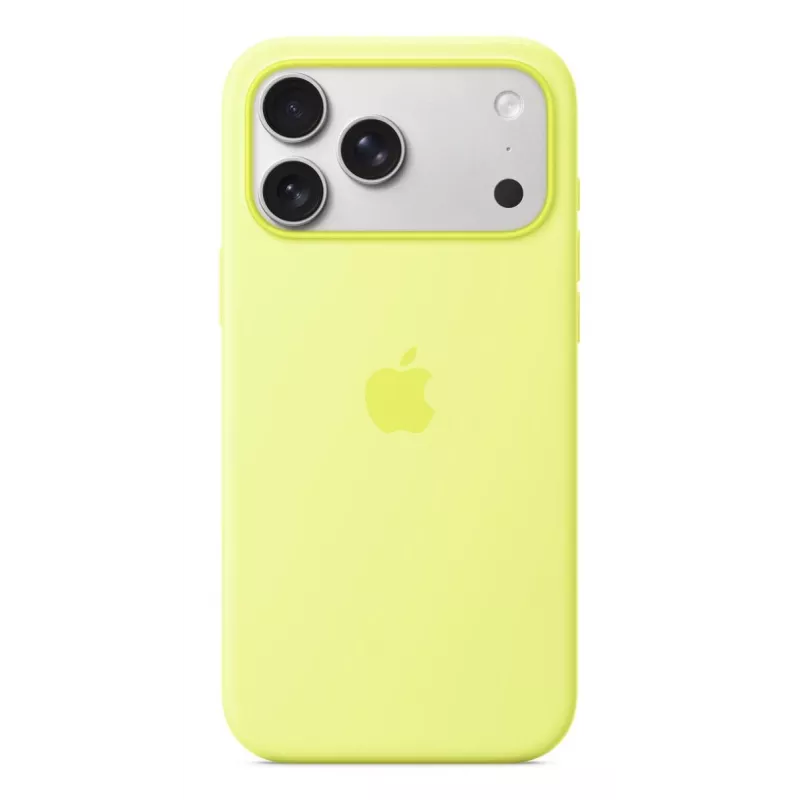 APPLE iPhone 17 Pro Max – siliconen hoesje met MagSafe – neongeel