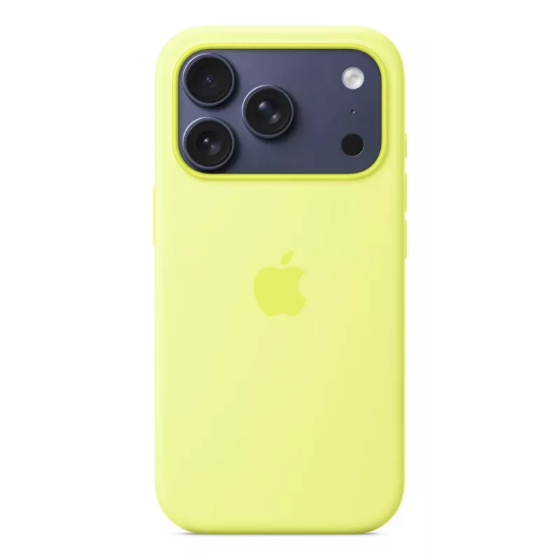 APPLE iPhone 17 Pro – siliconen hoesje met MagSafe – neongeel
