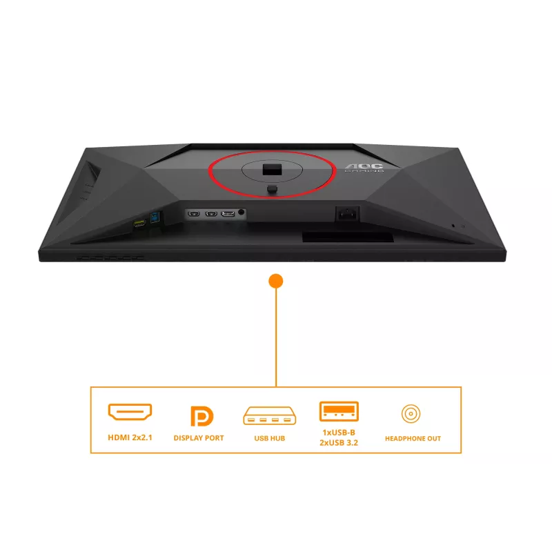 AOC G4 Q27G4SRU computermonitor 68,6 cm (27 inch) 2560 x 1440 pixel Quad HD LED zwart, rood