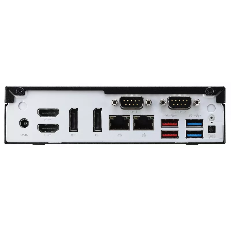 Shuttle slimme pc DH770, S1700, 2x HDMI, 2x DP, 2x 2.5G LAN, 2x COM, 8x USB, 1x 2,5 inch, 2x M.2, 24/7 continu gebruik, incl. VESA