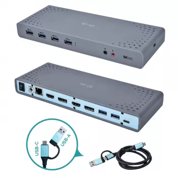 i-tec USB 3.0 / USB-C / Thunderbolt 3 dual display dockingstation