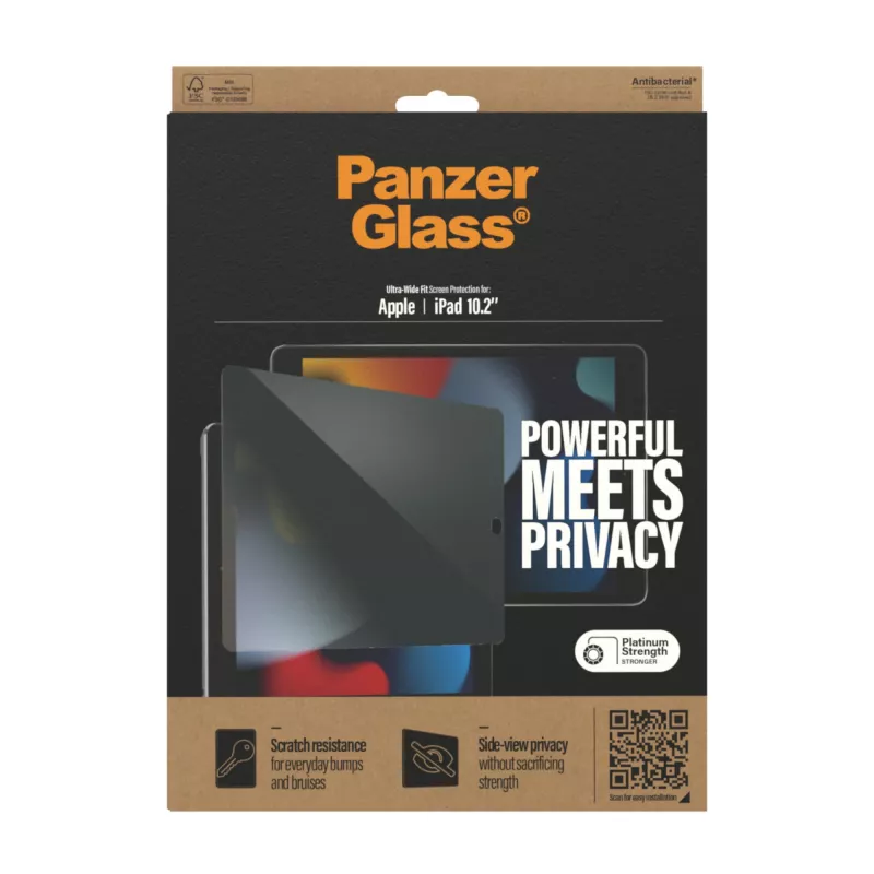 PanzerGlass ® privacy screenprotector iPad 10.2″ (2019, 2020-2021)