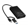 j5create JVA11-N 4K HDMI™ capture-adapter, zwart, USB 3.2 Gen 1 (3.1 Gen 1), 3840 x 2160 pixel, aluminium, 0,19 m, Taiwan
