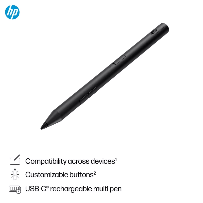 HP 705 Oplaadbare Multi-Pen, Laptop, HP, Zwart, Geïntegreerd, Lithium-ion (Li-Ion), China