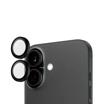 PanzerGlass ® Hoops® Cameralensbescherming Zwart iPhone 16 | 16 Plus