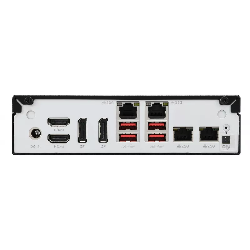 Shuttle Slim AI PC DN11H7 Intel Core Ultra 7 155H, Intel Arc Graphics, 2xHDMI, 2x DP, 4x 2.5 Gbit LAN, VESA, 24/7 continu gebruik