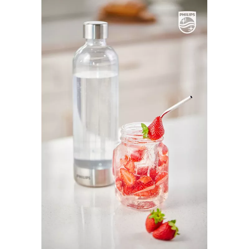 Philips ADD912/10 Drinkfles Dagelijks gebruik 1000 ml Polyethyleentereftalaat (PET), RVS, Transparant