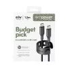 PanzerGlass empower™ by ® Racing 60W USB-C-naar-USB-C-kabel | USB 2.0 | 1,2 m | Space Black