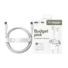 PanzerGlass empower™ by ® Racing 60W USB-C-naar-USB-C-kabel | USB 2.0 | 2 m | Zilverwit