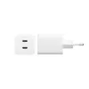 PanzerGlass empower™ by ® Turbo 45W oplader incl. 2 x USB-C | EU-stekker | zilverwit