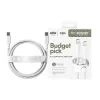 PanzerGlass empower™ by ® Racing 60W USB-C-naar-USB-C-kabel | USB 2.0 | 1,2 m | Zilverwit