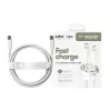 PanzerGlass empower™ by ® Racing 240W USB-C-naar-USB-C-kabel | USB 2.0 | 1,2 m | Zilverwit