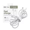 PanzerGlass empower™ by ® Racing 240W USB-C-naar-USB-C-kabel | USB 2.0 | 1,2 m | Zilverwit