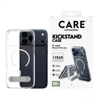 PanzerGlass CARE™ by ® hoesje transparant met kickstand & MagSafe iPhone 17 Pro Max
