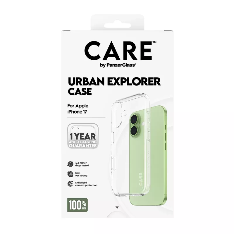 PanzerGlass CARE™ by ® Urban Explorer hoesje transparant iPhone 17