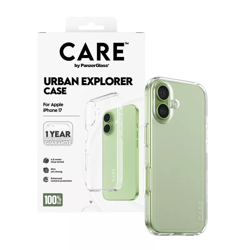 PanzerGlass CARE™ by ® Urban Explorer hoesje transparant iPhone 17