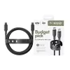 PanzerGlass empower™ by ® Racing 60W USB-C naar USB-C kabel | USB 2.0 | 2M | Space Black