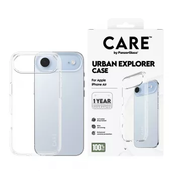 PanzerGlass CARE™ by ® Urban Explorer hoesje transparant iPhone Air