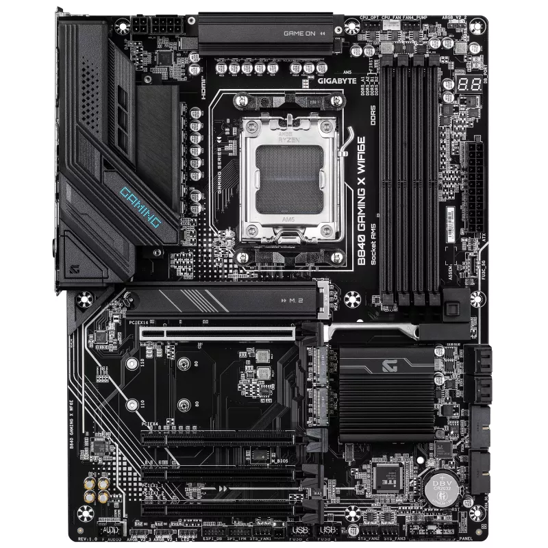 GIGABYTE B840 GAMING X WIFI6E moederbord, AMD B840, Socket AM5, ATX