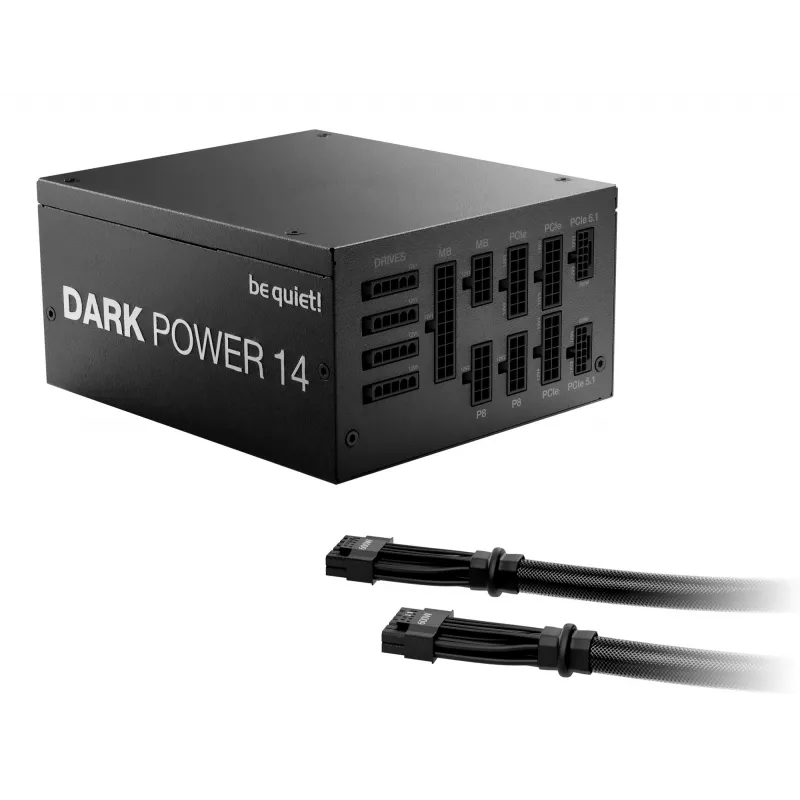 be quiet! Dark Power 14 1200 W - 80 Plus Titanium voeding 20+4 pin ATX ATX zwart