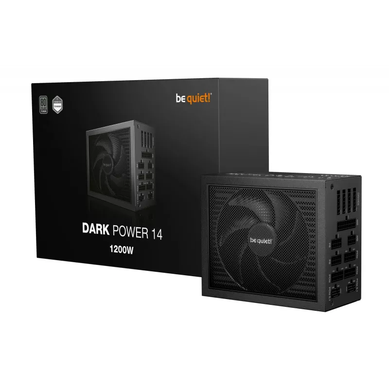 be quiet! Dark Power 14 1200 W - 80 Plus Titanium voeding 20+4 pin ATX ATX zwart