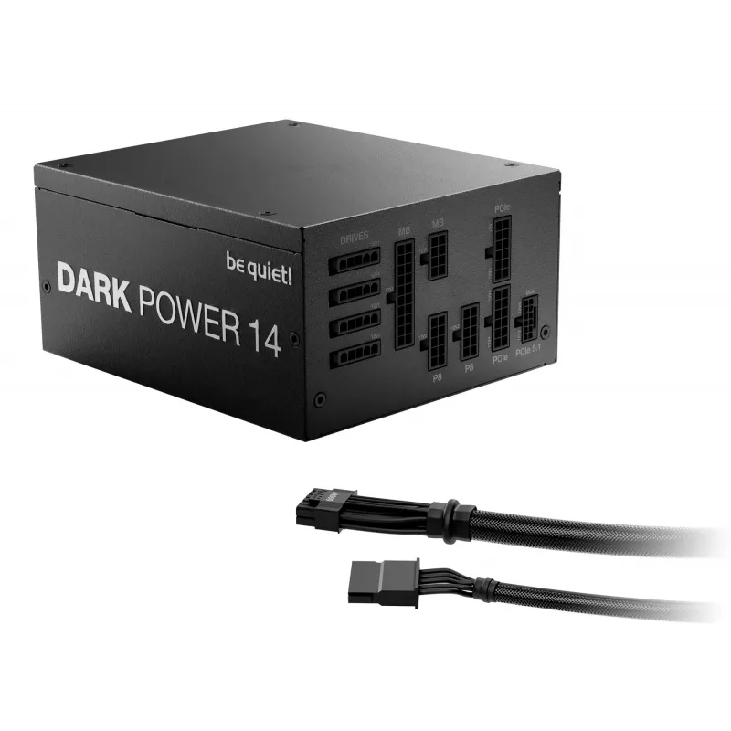 be quiet! Dark Power 14 1000 W - 80 Plus Titanium voeding 20+4 pin ATX ATX zwart