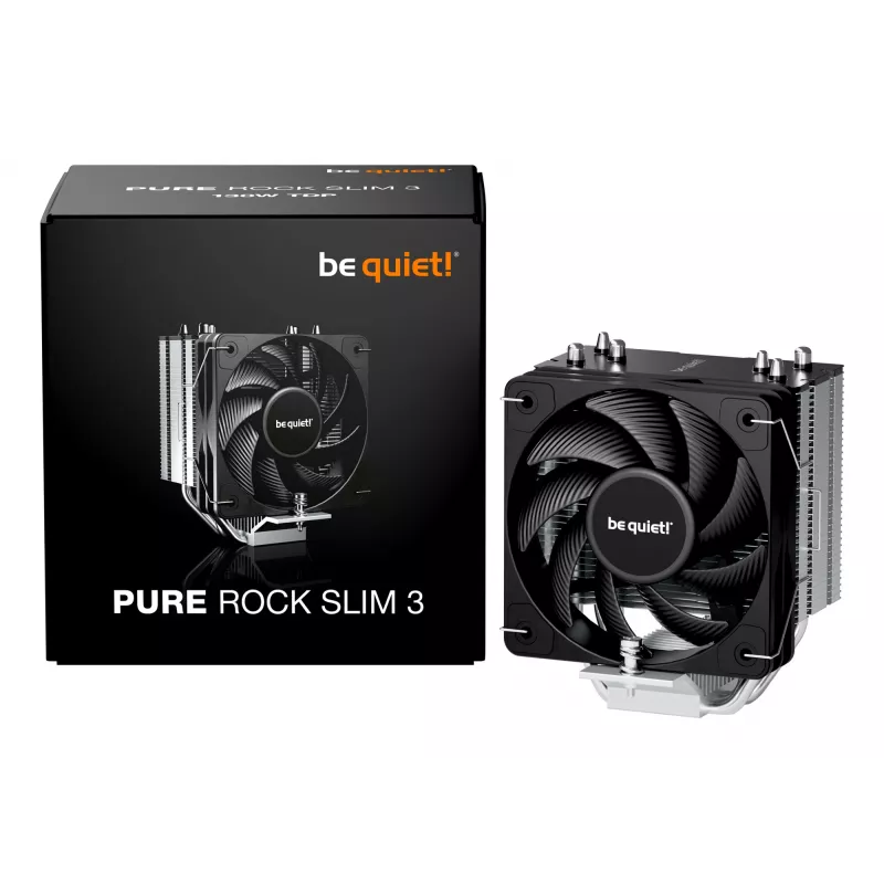 be quiet Pure Rock slim 3 processor luchtkoeler 10 cm zilver 1 stuk