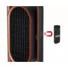 Unold 86535 keramische ventilatorkachel 3D, 1800 W, afstandsbediening, 80° oscillatie, 45° kantelhoek, timer 8 u, zwart/koper