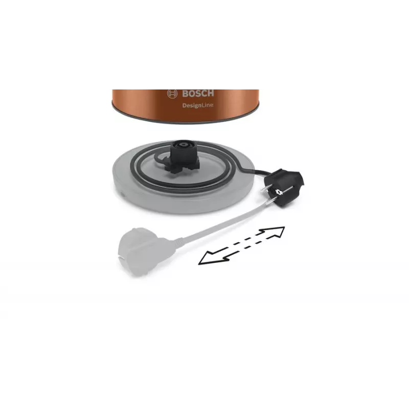 Bosch TWK4P439 elektrische waterkoker 1,7 L 2400 W zwart, goud