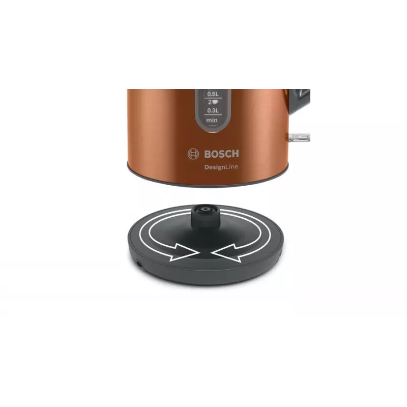 Bosch TWK4P439 elektrische waterkoker 1,7 L 2400 W zwart, goud
