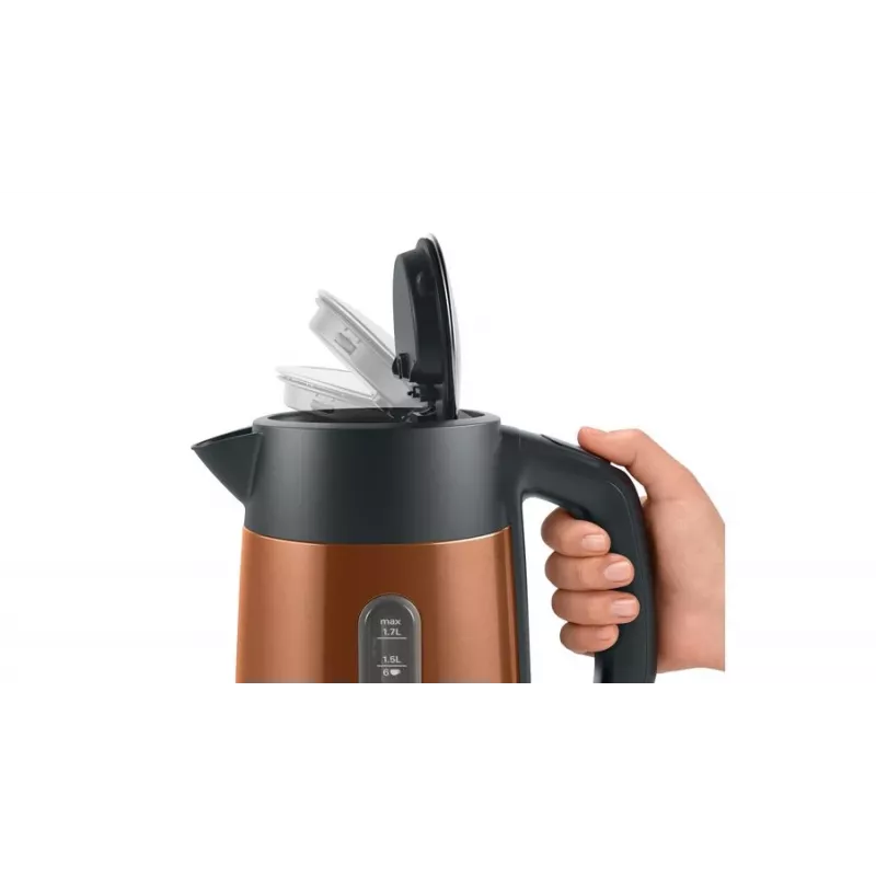 Bosch TWK4P439 elektrische waterkoker 1,7 L 2400 W zwart, goud