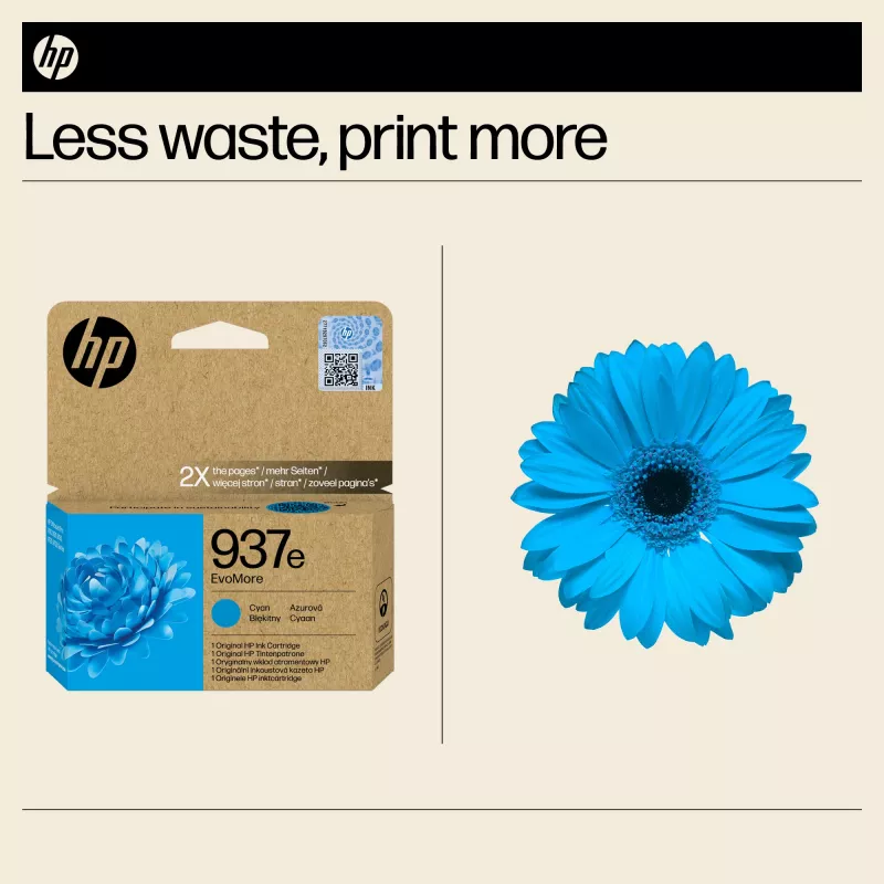 HP 937e EvoMore cyaan originele inktcartridge