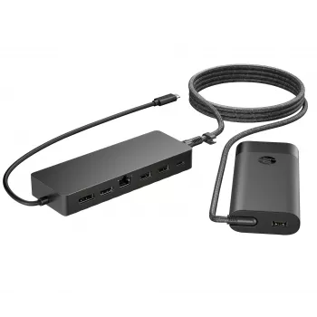 USB-C-hub en laptopoplader HP 9H0H9AA#ABB compact ontwerp, veelzijdige connectiviteit