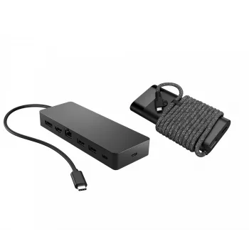 USB-C-hub en laptopoplader HP 9H0H9AA#ABB compact ontwerp, veelzijdige connectiviteit