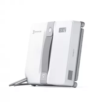 Ruitenwisser Ecovacs WINBOT MINI — zuignap, Li-ion-accu, min. raam 22×25 cm, 1,3 kg, 215×215×55 mm, grijs/wit
