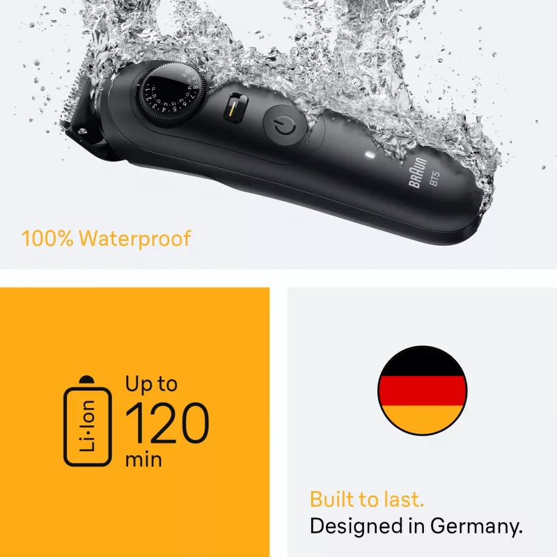 Braun BeardTrimmer 5 BT5560 baartrimmer accu 40 2 cm nat & droog zwart