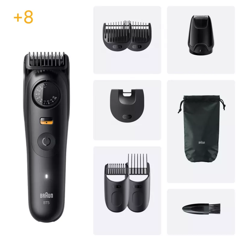 Braun BeardTrimmer 5 BT5560 baartrimmer accu 40 2 cm nat & droog zwart