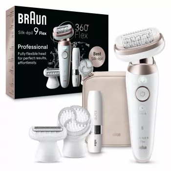 Braun Silk-épil 9 Flex 9-360 3D 40 pincetten rosé, wit